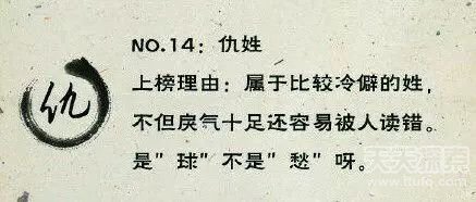 最令人崩溃的25个姓氏：最后一个太奇葩了